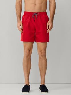 Hackett London Regular Fit Icon Swim Shorts, Light Red