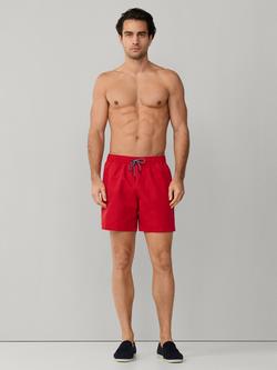 Hackett London Regular Fit Icon Swim Shorts - view 2, Light Red