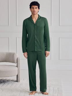 Chelsea Peers Cotton Pyjama Set, Hunter Green