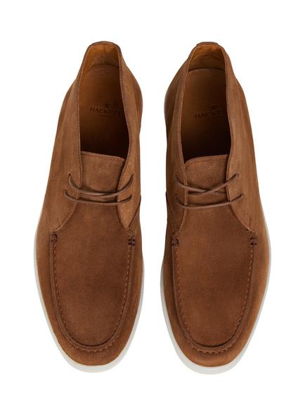 Hackett London Suede Chukka Boots - view 2, Tan