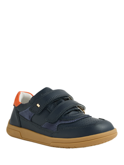 Bobux Kids' Hunter Kid+ Leather Trainers, Navy - view 2, Navy