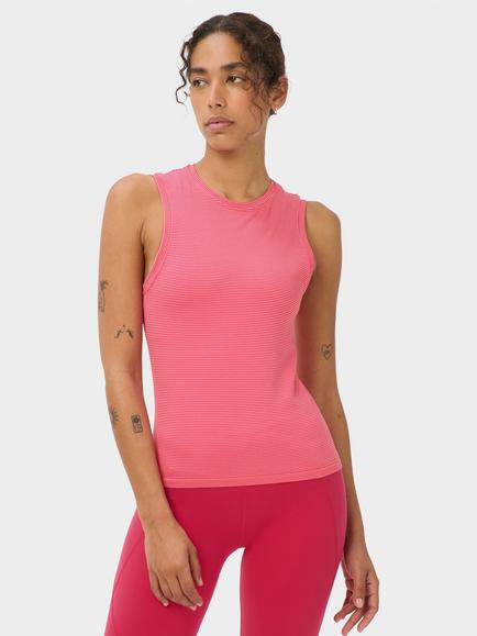 Sweaty Betty Athlete Seamless Mid Length Racer Vest, Crimson Red, Crimson Red