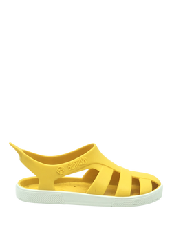 Boatilus Kids' Bioty Sandals, Yellow/White, Yellow/White