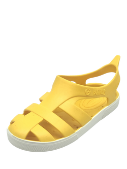 Boatilus Kids' Bioty Sandals, Yellow/White - view 2, Yellow/White