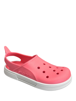 Boatilus Kids' Cloggy Sandals, Fuxia Barbi/White, Fuxia Barbi/White