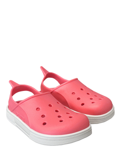 Boatilus Kids' Cloggy Sandals, Fuxia Barbi/White - view 2, Fuxia Barbi/White