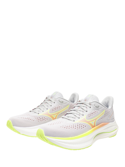 Mizuno WAVE Inspire 22 Running Shoes, Cloud/Desert/Lime - view 2, Cloud/Desert/Lime