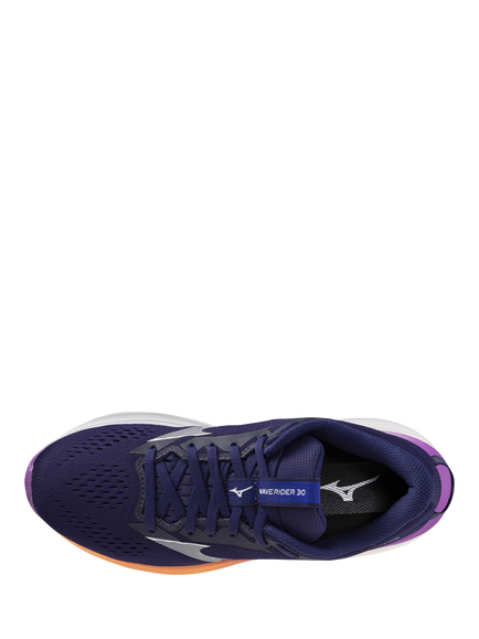 Mizuno WAVE RIDER 30 Running Shoes, Rhodonite/White - view 2, Rhodonite/White