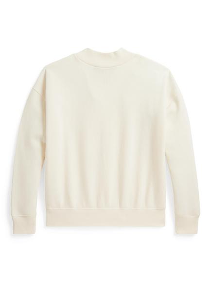 Polo Ralph Lauren Kids' Funnel Neck Polo Bear Jumper, Clubhouse Cream - view 2, Clubhouse Cream