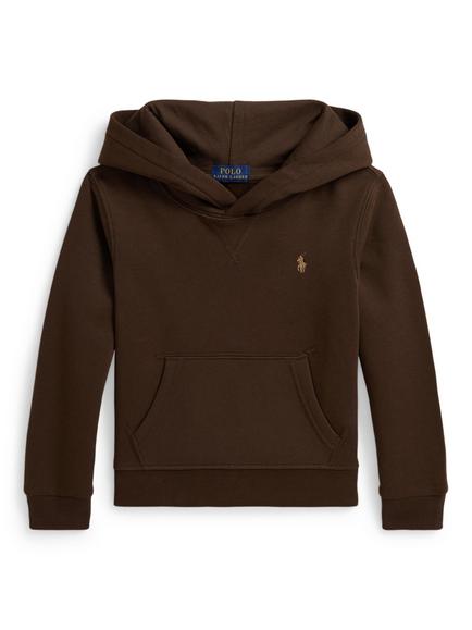Polo Ralph Lauren Kids' Cotton Blend Hoodie, Nutmeg Brown