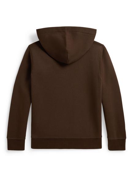 Polo Ralph Lauren Kids' Cotton Blend Hoodie, Nutmeg Brown - view 2, Nutmeg Brown/C8624