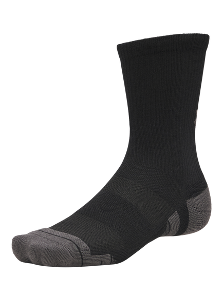Under Armour Performance Crew Socks, Pack of 3, Ultimate Black/Ult - view 2, Ultimate Black / Ult