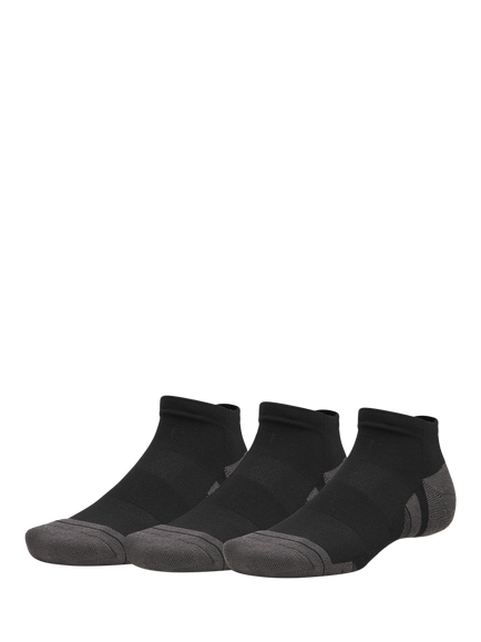 Under Armour Performance Low Training Socks, Pack of 3,  Ultimate Black/Ult, Ultimate Black / Ult