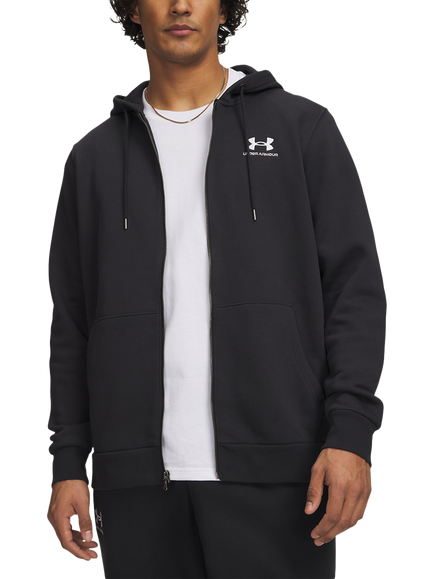 Under Armour Icon Fleece Zip Hoodie, Black / / White, Black / / White
