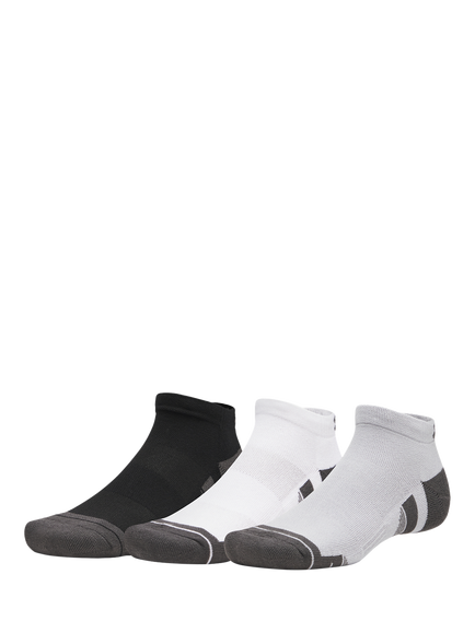Under Armour Performance Low Training Socks, Pack of 3, Mod Gray/White /J, Mod Gray / White / J