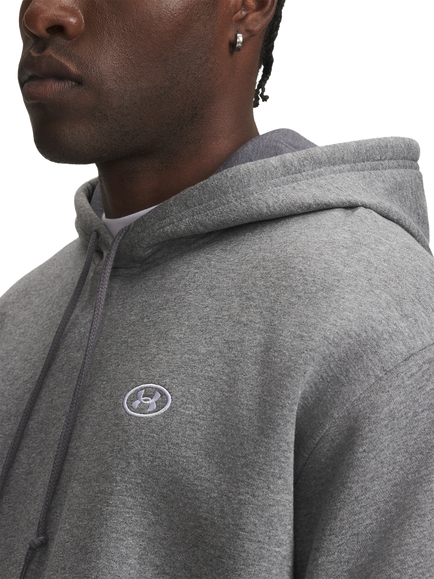 Under Armour Rival Fleece Hoodie, Grey - view 2, Castlerock Light Hea