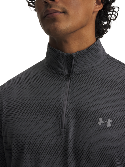 Under Armour Velociti 1/4 Zip Top, Castlerock - view 2, Castlerock / / Refle