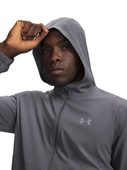 Under Armour Velociti Hooded Jacket, Castlerock - view 2, Castlerock / Castler