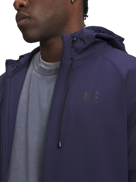 Under Armour Men's Vibe Woven Jacket, Midnight Navy / / Bl - view 2, Midnight Navy / / Bl