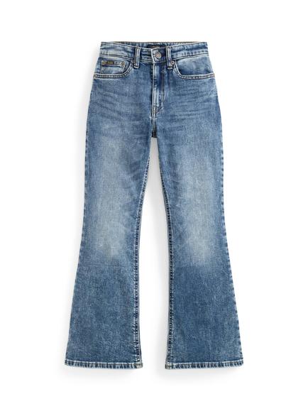 Ralph Lauren Kids' Flared Denim Jeans, Kindal Wash, Kindal Wash