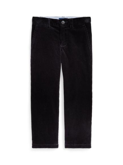 Ralph Lauren Kids' Bedford Cotton Corduroy Trousers, Polo Black, Polo Black