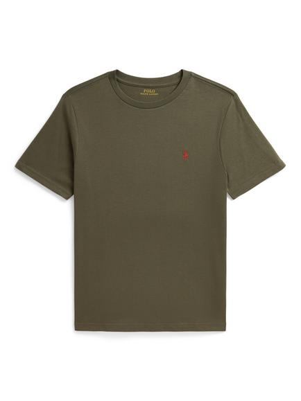 Polo Ralph Lauren Kids' Cotton Crew Neck T-Shirt, Cruise Olive
