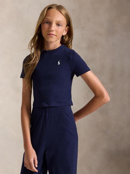 Polo Ralph Lauren Kids' Cotton Crew Neck T-Shirt, Refined Navy, Refined Navy