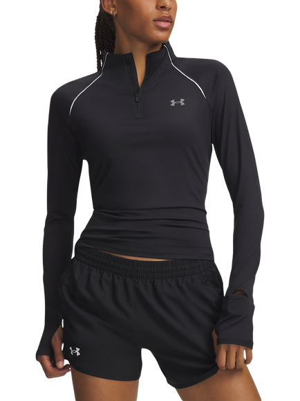 Under Armour Velociti Half Zip Top, Black, Ultimate Black / / R