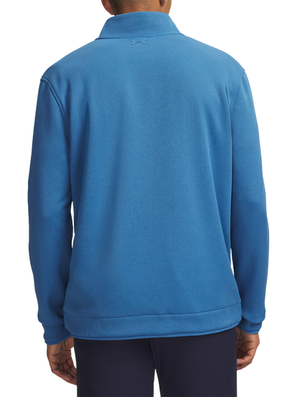 Under Armour Half Zip Sports Top, Aegean Blue / / Aege - view 2, Aegean Blue / / Aege