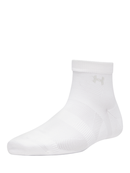 Under Armour Vanish Quarter Socks, Pack of 3, White/White/Halo - view 2, White / White / Halo