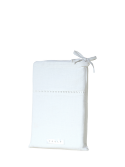 Truly Linen Ladder Detail Bedding - view 2, White