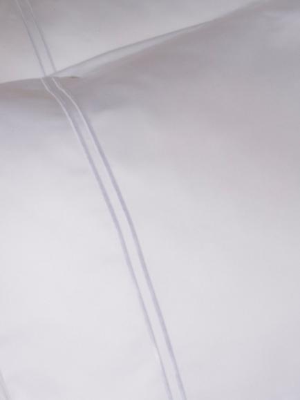 Truly Satin Stitch Bedding, White, White