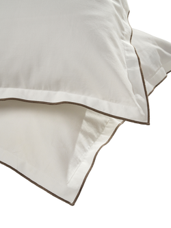 Truly Cotton Mushroom Stitch Bedding, White, White