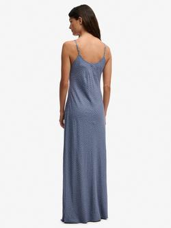 Superdry Printed Cami Maxi Dress, Blue - view 2, Blue