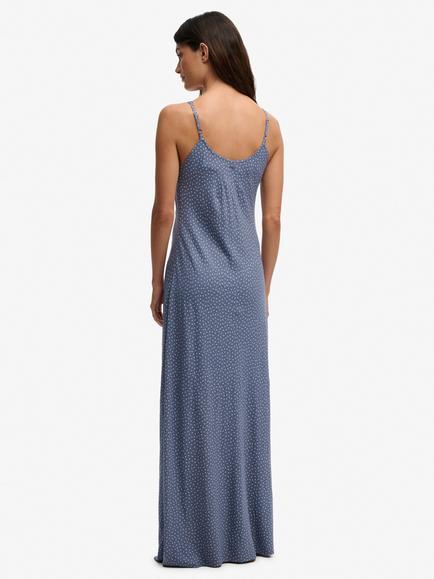 Superdry Printed Cami Maxi Dress, Blue - view 2, Blue