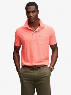 Superdry Classic Polo Shirt, Neon Coral, Neon Coral