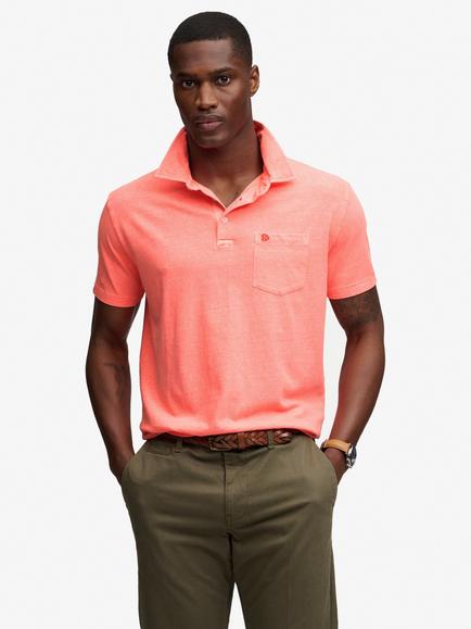 Superdry Classic Polo Shirt, Neon Coral, Neon Coral