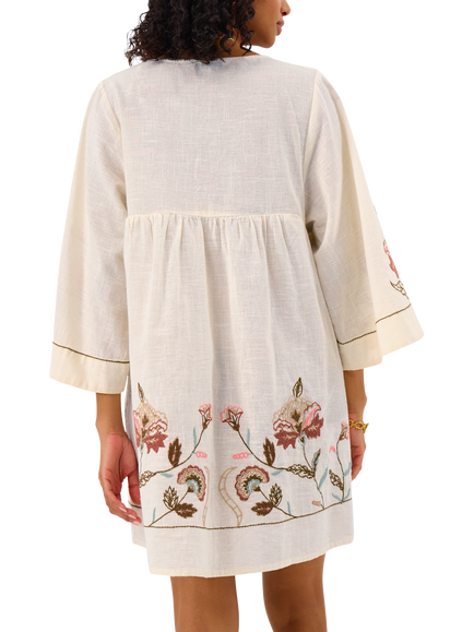 Accessorize Statement Embellished Kaftan, Ivory - view 2, Ivory