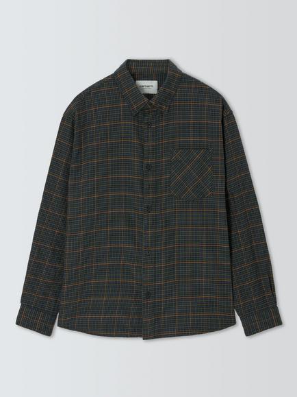 Carhartt WIP Todrick Cotton Shirt, Houndstooth/Blue, Houndstooth/Blue