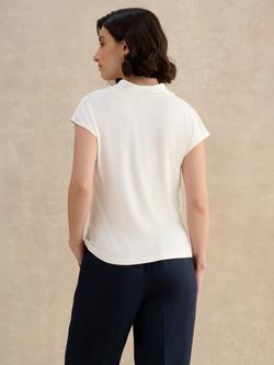 Hobbs Miranda Cowl Neck Top, Cream - view 2, Cream