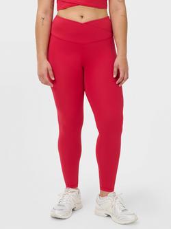 Sweaty Betty All Day Wrap Waist Leggings, Crimson Red, Crimson Red