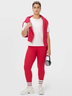 Sweaty Betty All Day Wrap Waist Leggings, Crimson Red - view 2, Crimson Red