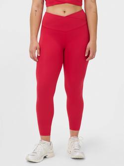 Sweaty Betty All Day 7/8 Wrap Waist Leggings, Crimson Red, Crimson Red