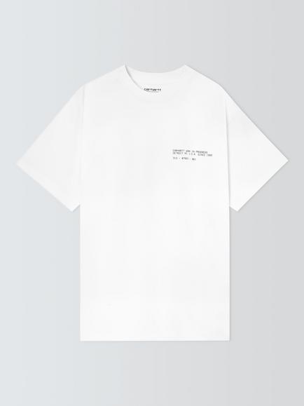 Carhartt WIP Feather Progress Cotton Single Jersey T-Shirt, White, White