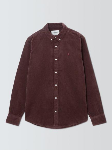 Carhartt WIP Madison Cotton Corduroy Shirt, Amarone, Amarone