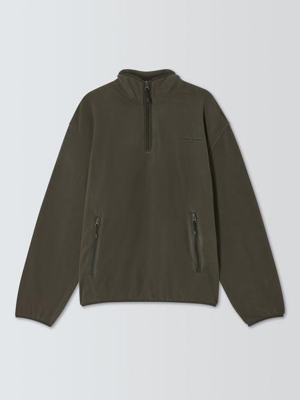Carhartt WIP Edmore Half Zip Fleece Jumper, Cypress/Black, Cypress/Black