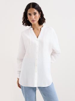 Phase Eight Mathilde Linen Shirt, White, White