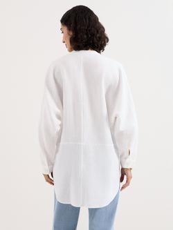 Phase Eight Mathilde Linen Shirt, White - view 2, White