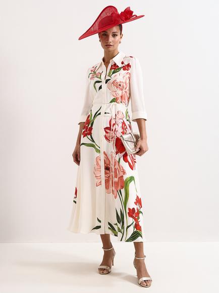 Phase Eight Anabella Shirt Dress, Ivory, Ivory