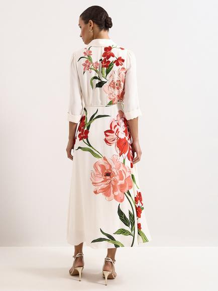 Phase Eight Anabella Shirt Dress, Ivory - view 2, Ivory